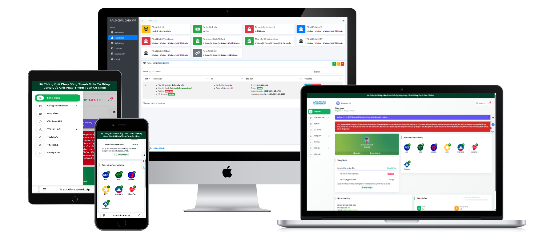 Code Cho Thuê API Bank 7 Cổng (v1-v2)